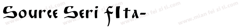 Source Seri fIta字体转换